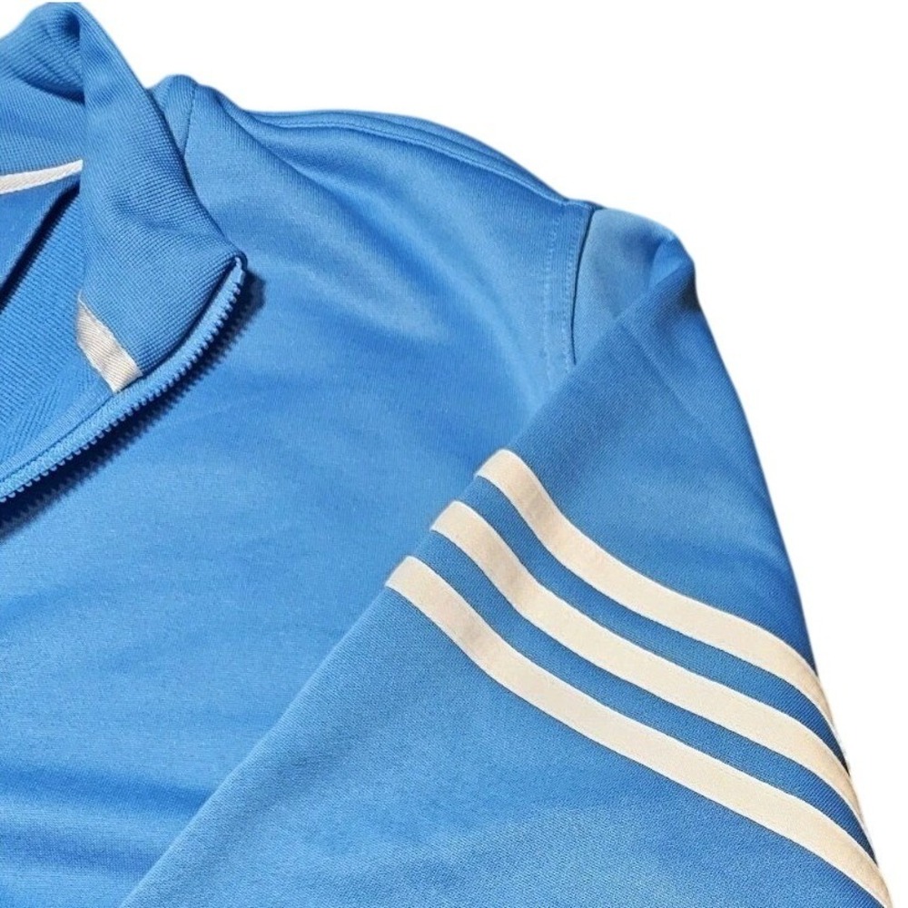 Adidas Pullover Mens Medium Blue Climalite 1/4 Zip Golf Sweatshirt Long Sleeve - Picture 10 of 10
